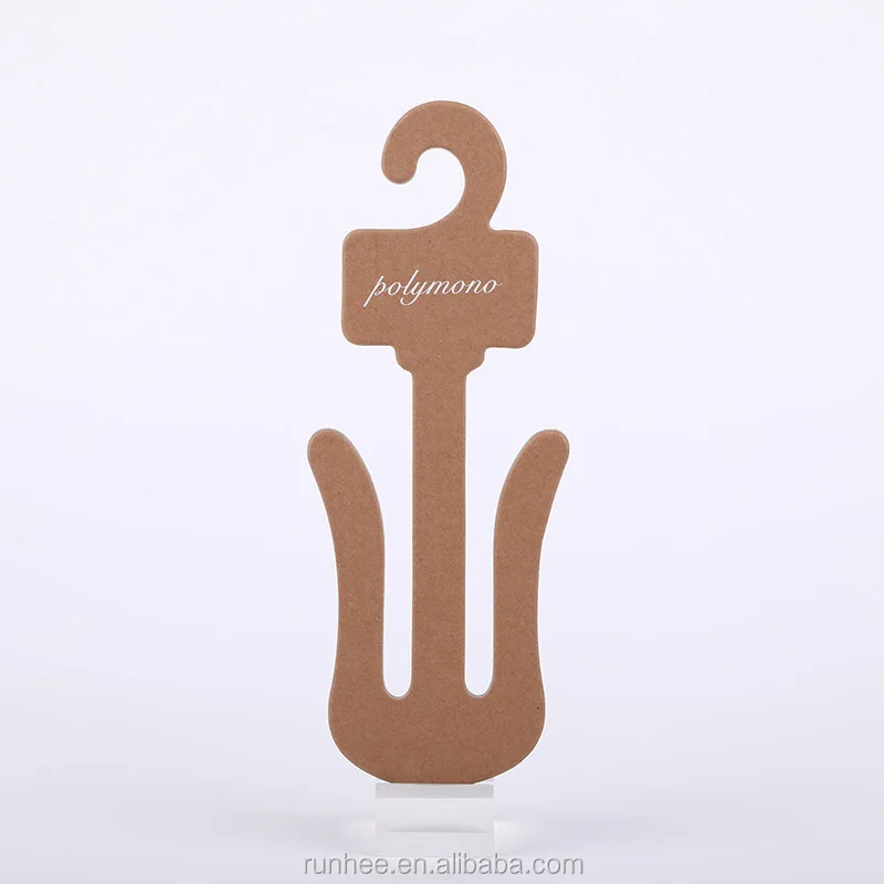 Recycled Eco Friendly Paper Cardboard Slipper Hanger Customized Design Shoes Hanger