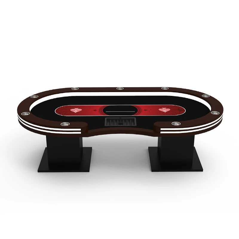 YH Hot Sale Gamble Table Professional Quality Texas Poker Table With Two Layer LED Lights
YH Hot Sale Gamble Table Professional Quality Texas Poker Table With Two Layer LED Lights