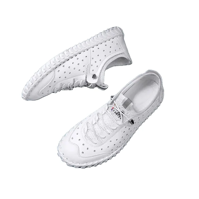 Summer men's personality casual shoes outdoor leather sports shoes shoes casual for men, Black white
Summer men's personality casual shoes outdoor leather sports shoes shoes casual for men, Black white