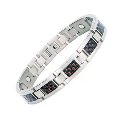 Best Sale Pain Relief Stainless Steel Magnetic Therapy Bracelet Carbon Fiber Titanium Steel Magnets Bracelet For Unisex
Best Sale Pain Relief Stainless Steel Magnetic Therapy Bracelet Carbon Fiber Titanium Steel Magnets Bracelet For Unisex