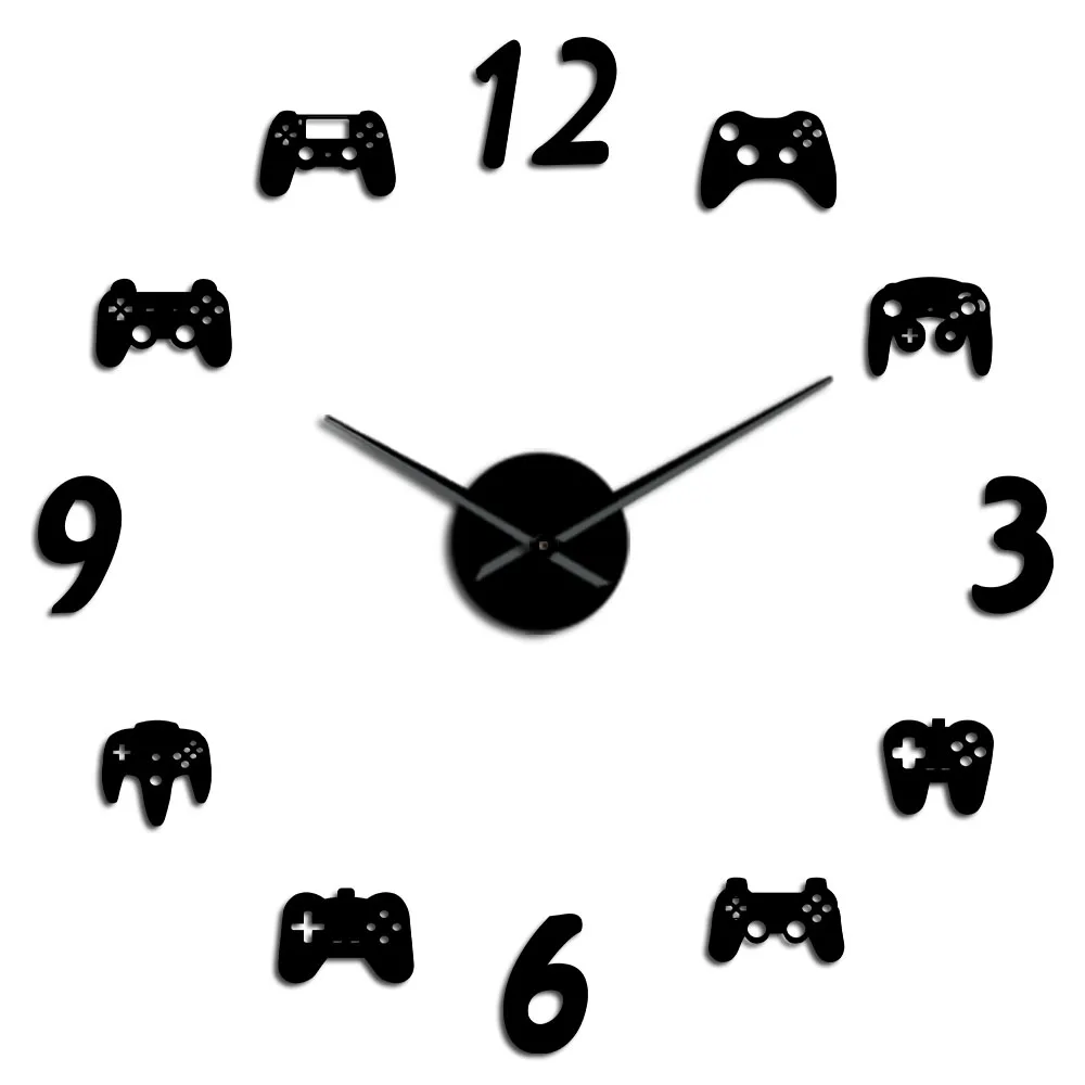 DIY Video Game Controllers Large Wall Clock Game Room Decor Modern Design Freamless Giant Wall Clock Game Boys Room Wall Watch
DIY Video Game Controllers Large Wall Clock Game Room Decor Modern Design Freamless Giant Wall Clock Game Boys Room Wall Watch