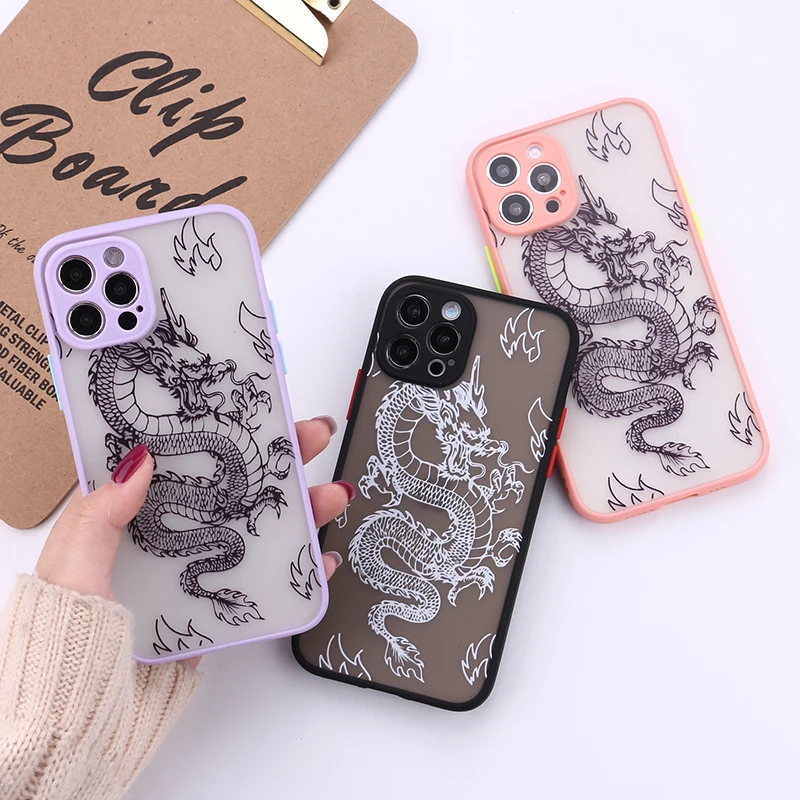 Cartoon Dragon Bumper Phone Case For iPhone 12 11 Pro Max X XR XS Max 7 8 Plus Mini Matte Shockproof Back Cover Coque
Cartoon Dragon Bumper Phone Case For iPhone 12 11 Pro Max X XR XS Max 7 8 Plus Mini Matte Shockproof Back Cover Coque