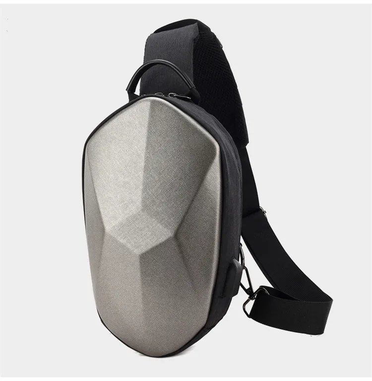 Polyhedron slung hard shell waterproof riding single shoulder chest bag and functional Backpack, Black navy gray or customized
Polyhedron slung hard shell waterproof riding single shoulder chest bag and functional Backpack, Black navy gray or customized