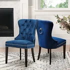 2019 Foshan Grace Outdoor Restaurant Velvet Dining Chairs