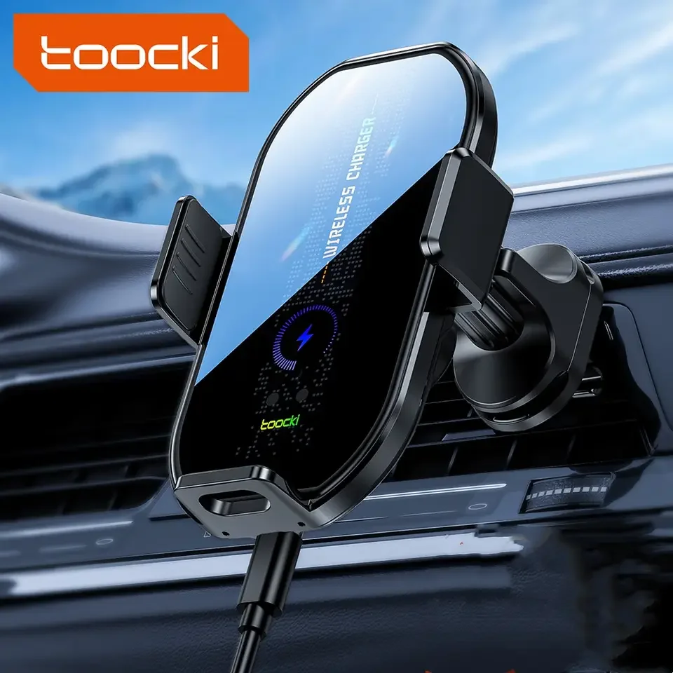 Toocki 2024 Cellphone Accessories Mobile Phone Holder Mount 15W Car Stand Wireless Fast Charging for Iphone HUAWEI
Toocki 2024 Cellphone Accessories Mobile Phone Holder Mount 15W Car Stand Wireless Fast Charging for Iphone HUAWEI