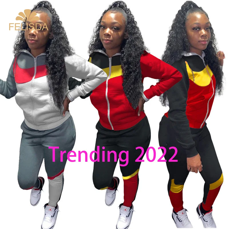 Brand Custom Women Hoodies Two Piece Set Sweat Suits Zipper Jacket Winter Fall Clothing 2021 Fashion Joggers Tracksuit Set
Brand Custom Women Hoodies Two Piece Set Sweat Suits Zipper Jacket Winter Fall Clothing 2021 Fashion Joggers Tracksuit Set