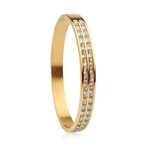 Fashion new arrival stainless steel jewelry pulseras crystal diamond gold plated women bracelet bangle
Fashion new arrival stainless steel jewelry pulseras crystal diamond gold plated women bracelet bangle