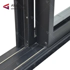 Modern design customized sliding windows door system Exterior Double glass patio aluminium sliding door