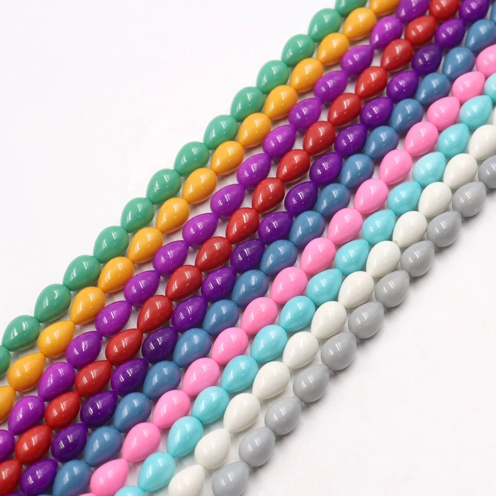 Solid Color Glass Drop Shape Loose Painting Beads Stock Jewelry Pendant Bracelet Earring Making, As picture
Solid Color Glass Drop Shape Loose Painting Beads Stock Jewelry Pendant Bracelet Earring Making, As picture
