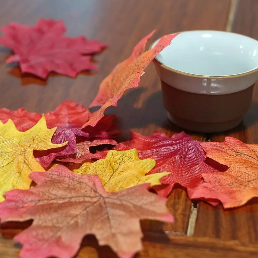 Yiscaxia 50pcs a pack 8cm simulation maple leaf wedding scene photography props Wedding decoration props
Yiscaxia 50pcs a pack 8cm simulation maple leaf wedding scene photography props Wedding decoration props