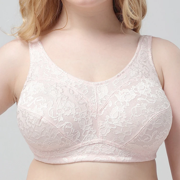

Full Cup Seamless Big Boobs Bralette Lace Sexy Plus Size Wireless Underwire Women's Non Padded Large Size Thin Cup Bra