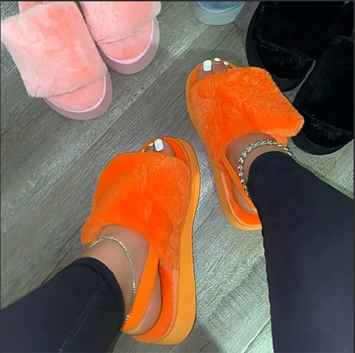 Open Toe Platform Comfy Fur Back Elastic Strap Women Sandals Solid Pink Orange Thick Sole Stylish Women Slippers Shoes, Black,grey,pink.orange,mixed ,black-white
Open Toe Platform Comfy Fur Back Elastic Strap Women Sandals Solid Pink Orange Thick Sole Stylish Women Slippers Shoes, Black,grey,pink.orange,mixed ,black-white