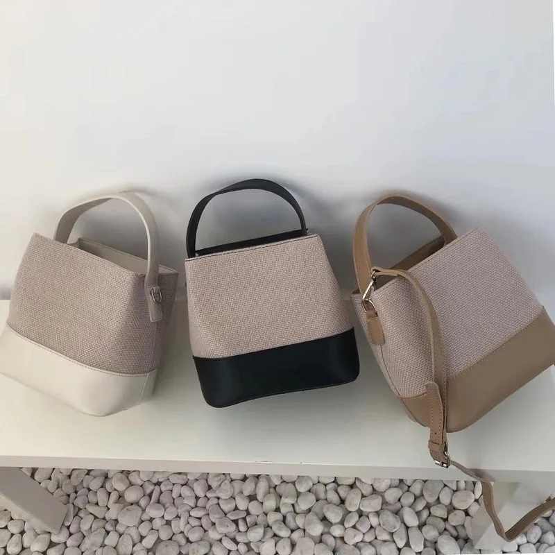 2020 Casual Canvas Design Women Shoulder Crossbody Bags Hit Colors Bucket Handbags Luxury Pu Leather Large Buckets Bag
2020 Casual Canvas Design Women Shoulder Crossbody Bags Hit Colors Bucket Handbags Luxury Pu Leather Large Buckets Bag
