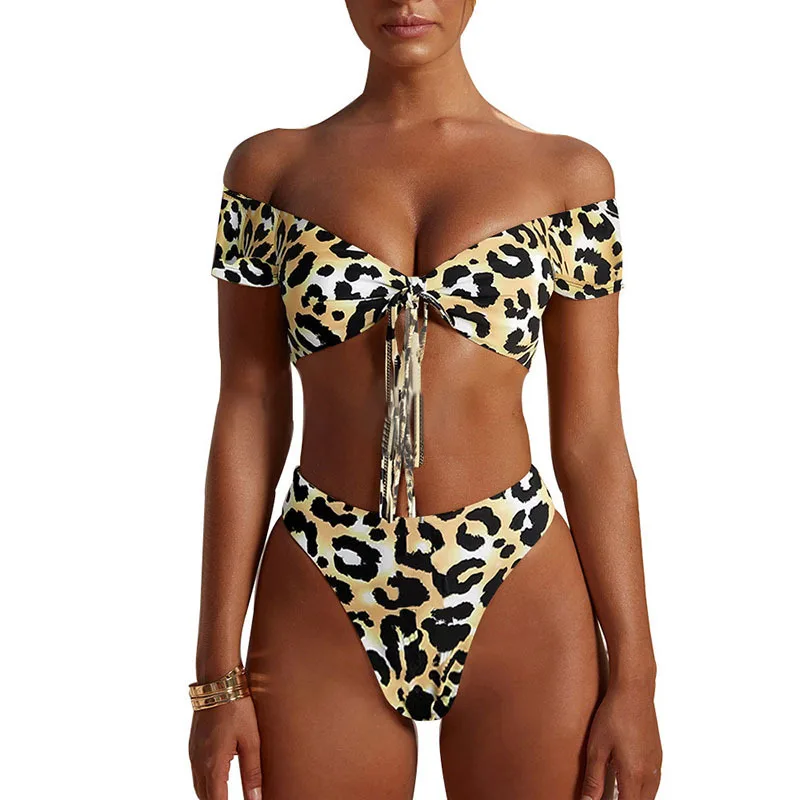 New split bikini leopard print strap swimsuit bikini high waist strapless swimsuit, Leopard print,white leopard print,yellow leopard print,black
New split bikini leopard print strap swimsuit bikini high waist strapless swimsuit, Leopard print,white leopard print,yellow leopard print,black