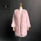 Women's fashion beach wool knitting long coat