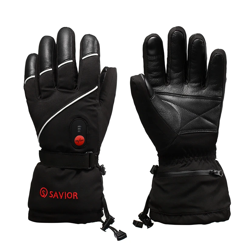 SAVIOR Custom High Quality Winter Warm Electrical Rechargeable Battery Heated Gloves for Skiing, Black
SAVIOR Custom High Quality Winter Warm Electrical Rechargeable Battery Heated Gloves for Skiing, Black