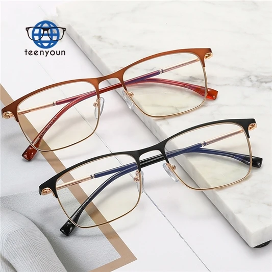 Teenyoun Eyewear High End Men Business Computer Eye Glasses Metal Rectangle Anti Blue Light Male Eyeglasses Frames
Teenyoun Eyewear High End Men Business Computer Eye Glasses Metal Rectangle Anti Blue Light Male Eyeglasses Frames