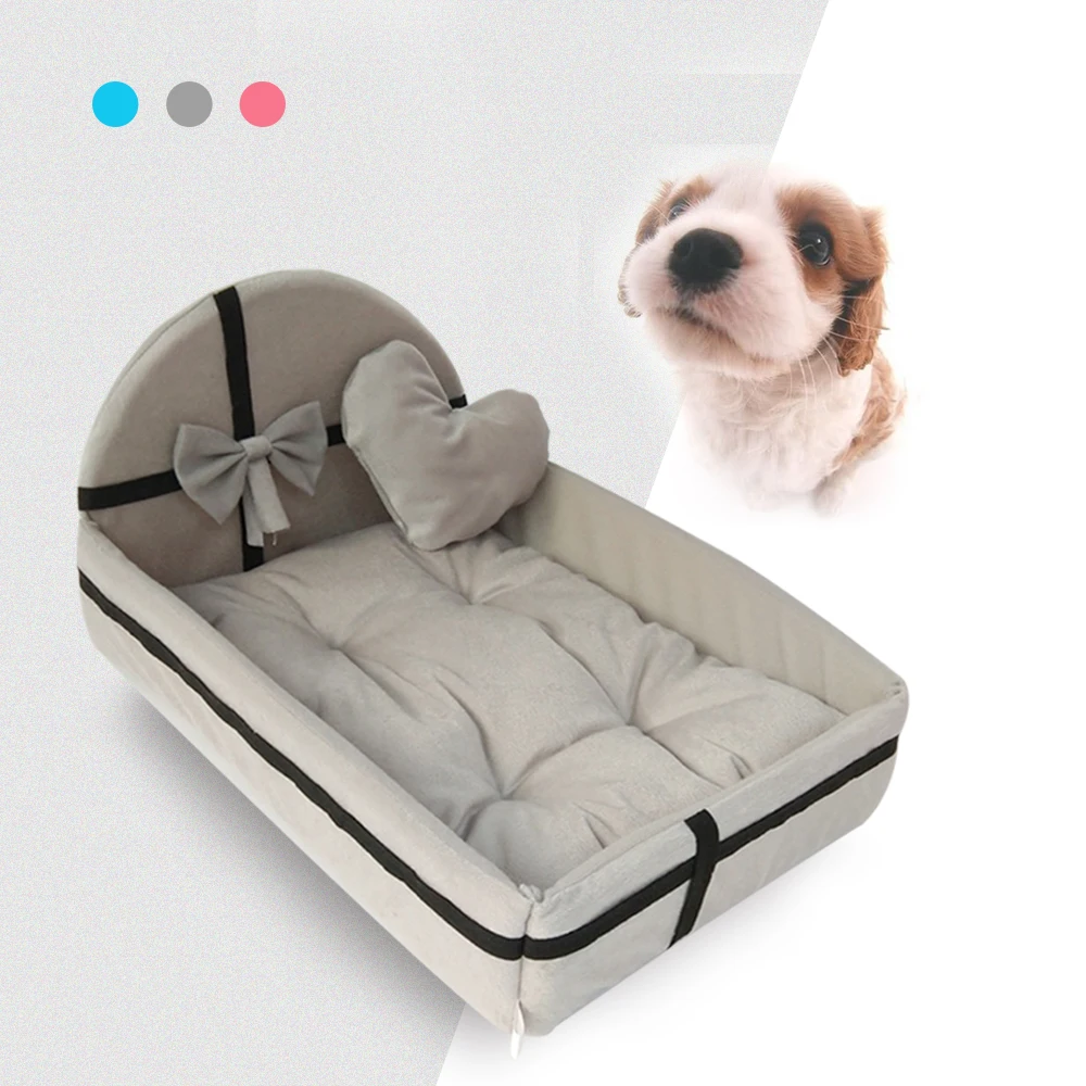 Cute Plush Cushion Pet Dog House Nest With Mat Warm Small Medium Dogs Pet Removable Mattress Pet Bed, Black 
Cute Plush Cushion Pet Dog House Nest With Mat Warm Small Medium Dogs Pet Removable Mattress Pet Bed, Black