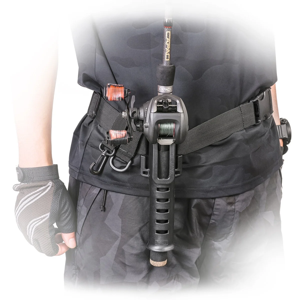 2022 new product outdoor portable adjustable fishing belt fishing gear accessories, Black
2022 new product outdoor portable adjustable fishing belt fishing gear accessories, Black