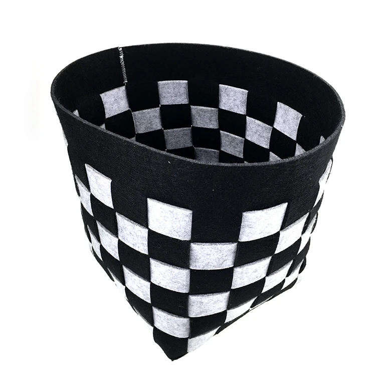 Black and Grey CUSTOM Logo Eco Friendly Material woven felt Origin Size Basket Storage, 2 tone
Black and Grey CUSTOM Logo Eco Friendly Material woven felt Origin Size Basket Storage, 2 tone
