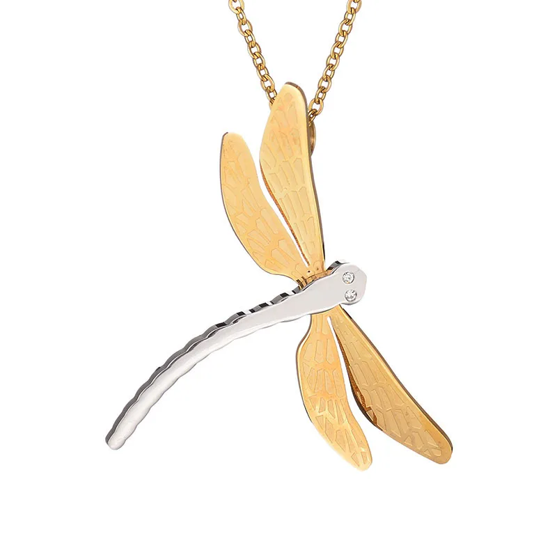 Crystal Eyes Pendant Necklace Fashion Long Chain Jewelry Women Animal Stainless Steel Dragonfly Pendant Necklaces
Crystal Eyes Pendant Necklace Fashion Long Chain Jewelry Women Animal Stainless Steel Dragonfly Pendant Necklaces