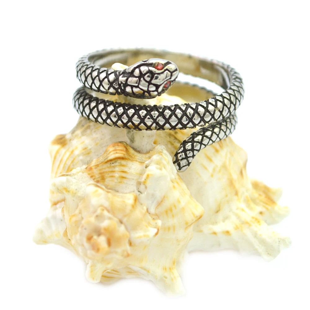 Vintage Silver Jewelry Snake Pattern Custom Silver Ring Stainless steel Snake Rings
Vintage Silver Jewelry Snake Pattern Custom Silver Ring Stainless steel Snake Rings