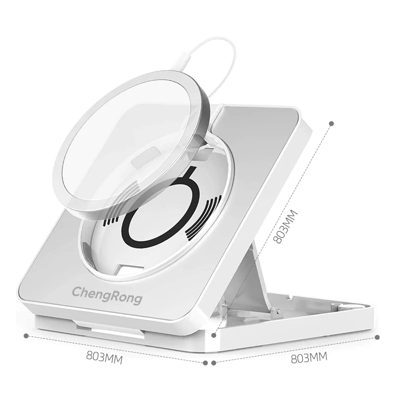 Magnet Wireless Charger Mobile Phone Stand Adjustable Phone Stand for Iphone12, White
Magnet Wireless Charger Mobile Phone Stand Adjustable Phone Stand for Iphone12, White