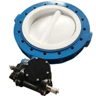 Flange butterfly valve lining colloidal double flange manufacturers direct sales