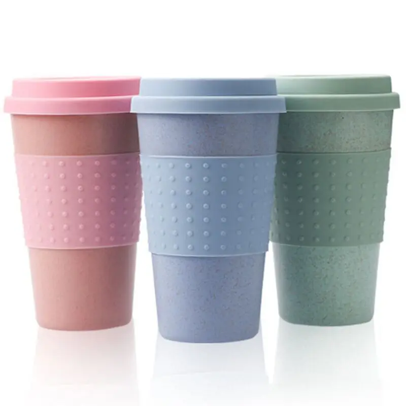 High Quality Wheat Straw 350ml Travelling Bamboo Fiber Coffee Cup With Silicone Lid Coffee Mugs
High Quality Wheat Straw 350ml Travelling Bamboo Fiber Coffee Cup With Silicone Lid Coffee Mugs