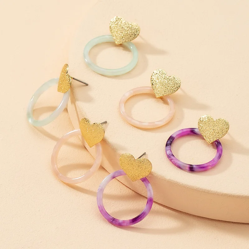 OUYE 2021 Fashion Korean ins simple fashion love acrylic earrings female retro street style cold wind earrings, Colorful
OUYE 2021 Fashion Korean ins simple fashion love acrylic earrings female retro street style cold wind earrings, Colorful