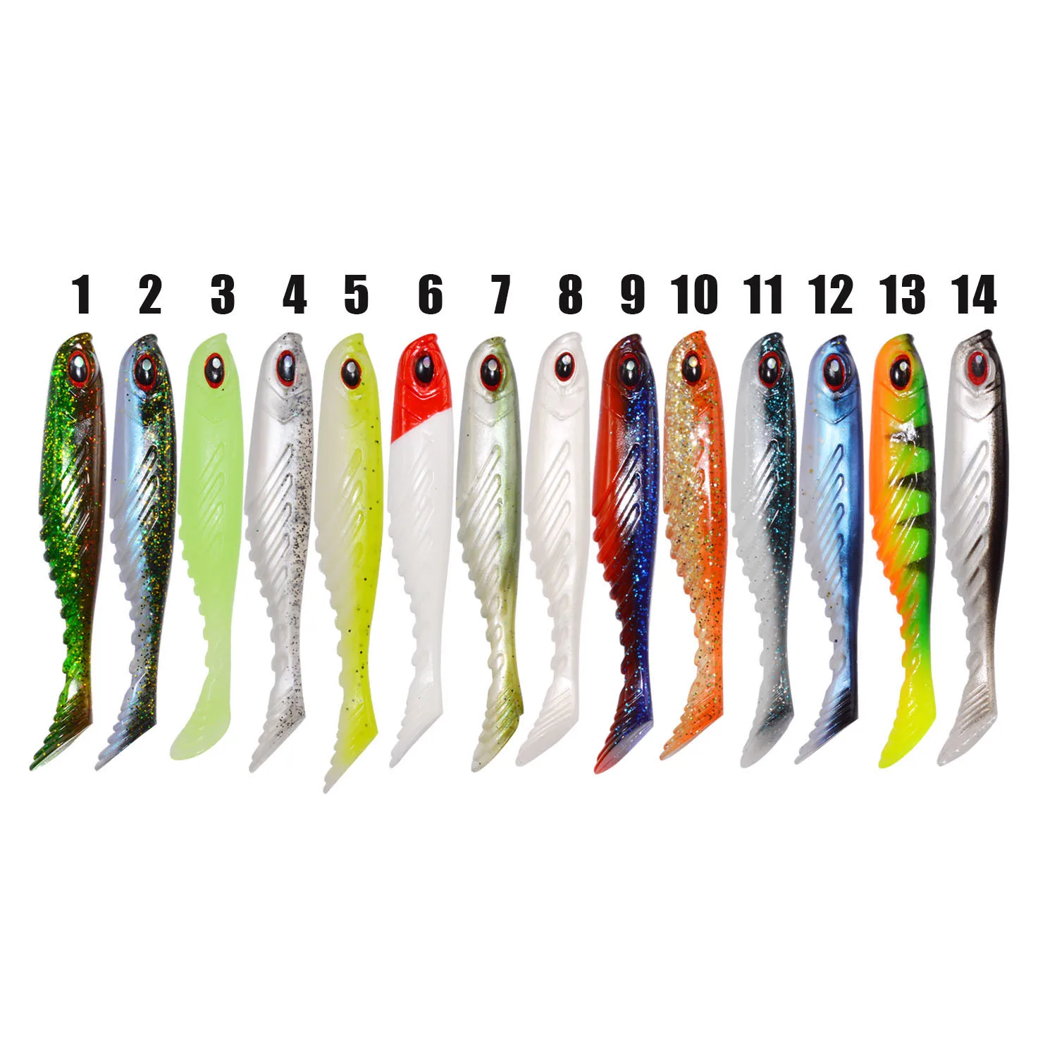 HAWKLURE T tail soft bait 7.5cm 3.2g artificial fishing lures shad lure bionic fishing lures, 17colors
HAWKLURE T tail soft bait 7.5cm 3.2g artificial fishing lures shad lure bionic fishing lures, 17colors