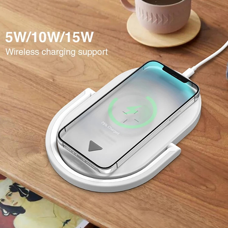 15W Qi Fast Wireless Charger Pad 3 in 1 Desk Lamp Wireless Charger for iPhone Samsung
15W Qi Fast Wireless Charger Pad 3 in 1 Desk Lamp Wireless Charger for iPhone Samsung
