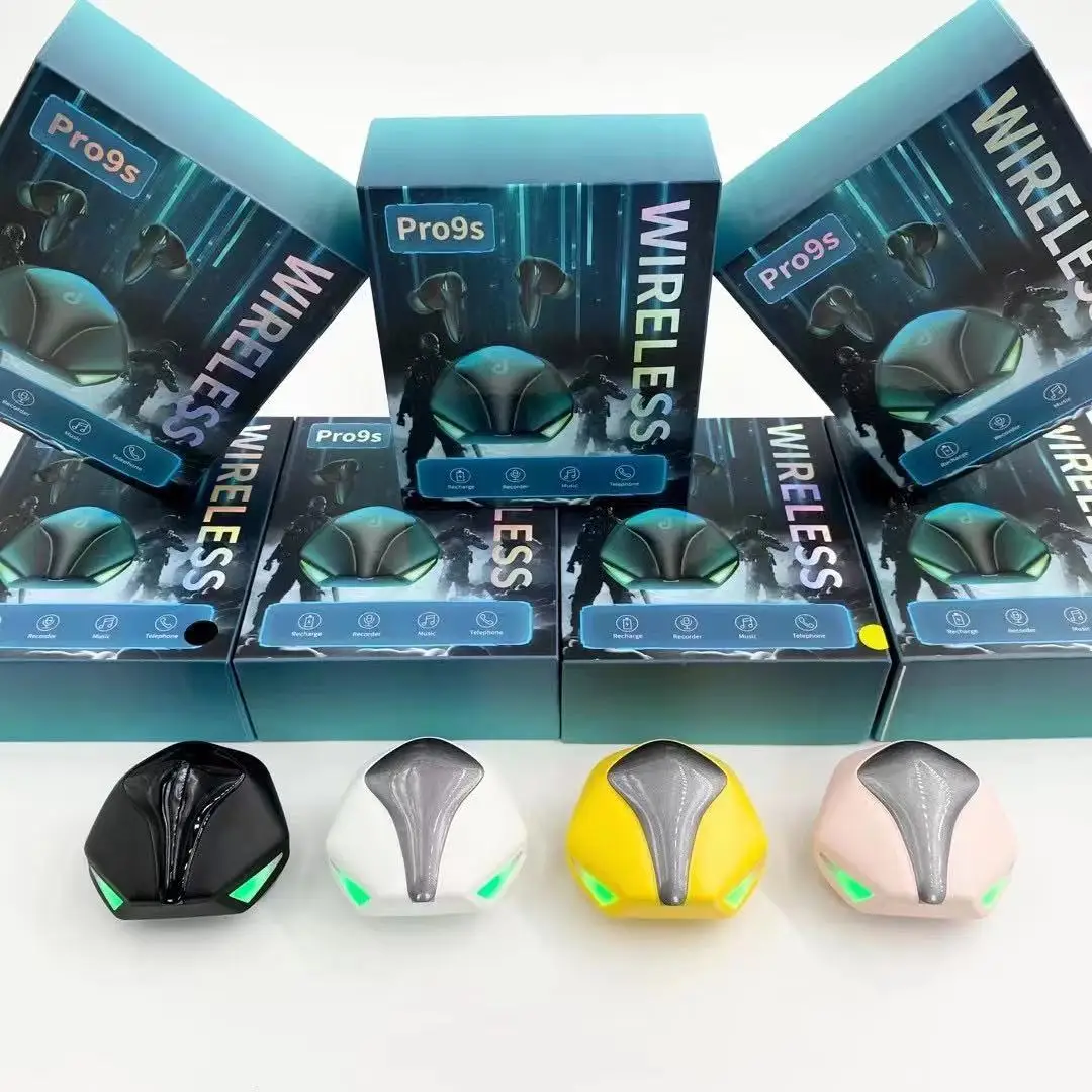 Pro9s Cross-border private model tws headphones Technology 5.1 game TWS light game headset low delay luminous game earphone
Pro9s Cross-border private model tws headphones Technology 5.1 game TWS light game headset low delay luminous game earphone