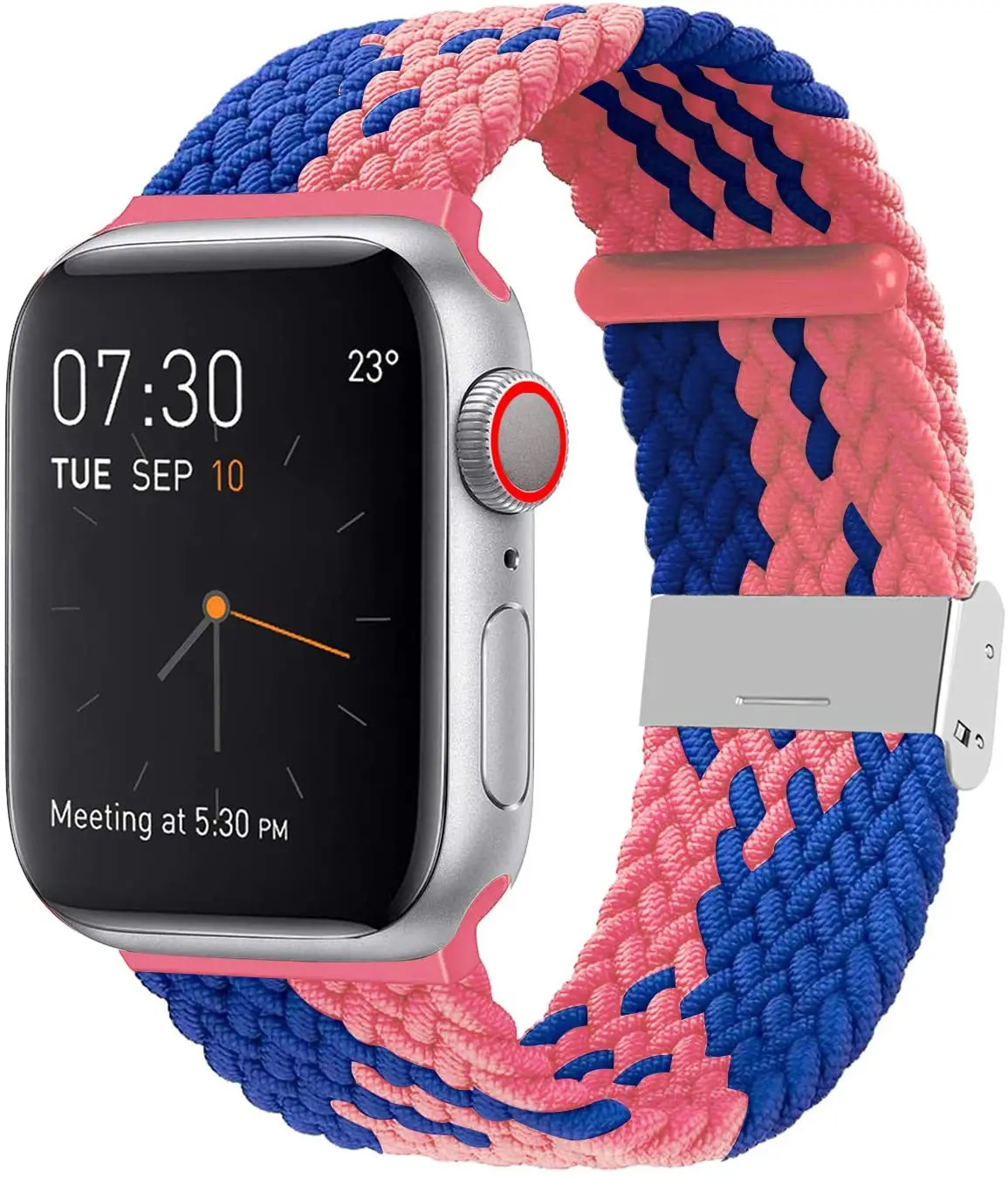 Adjustable Nylon Loop for iWatch 44mm 42mm Braided Watch Strap 40mm 38mm Elastic Apple Watch Band Belt
Adjustable Nylon Loop for iWatch 44mm 42mm Braided Watch Strap 40mm 38mm Elastic Apple Watch Band Belt