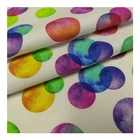 100% 100% Cotton Woven Poplin Colorful Bubble Design Printing Fabric For Kids Garments