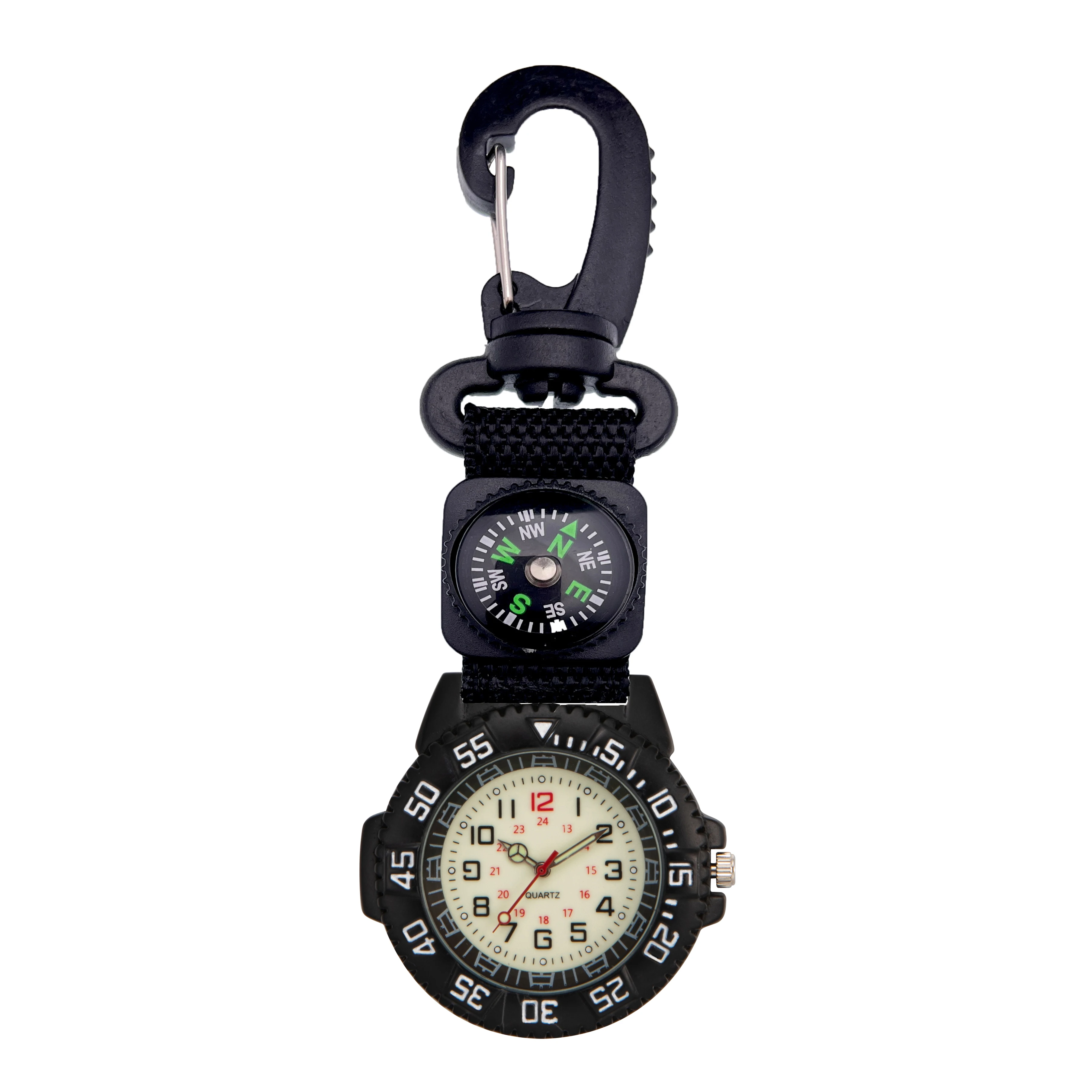 Custom Logo Outdoor Pocket Watch Waterproof With Compass Luminous Carabiner Watch, Multicolor
Custom Logo Outdoor Pocket Watch Waterproof With Compass Luminous Carabiner Watch, Multicolor