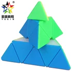 solid color matching structure high speed 3 layers speed pyramid cube for kids