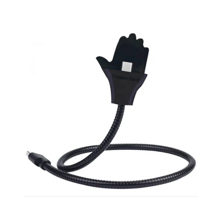 Lazy Bracket Palms Holder Flexible Stand Up USB Cable Charging for Iphone for Huawei for Android, Black,silver,customize
Lazy Bracket Palms Holder Flexible Stand Up USB Cable Charging for Iphone for Huawei for Android, Black,silver,customize