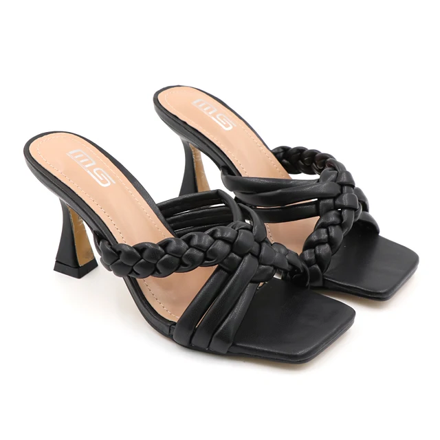 The 2021 summer high-heeled solid color slippers are versatile, slim and comfortable for women's oversized shoes, Black white light green
The 2021 summer high-heeled solid color slippers are versatile, slim and comfortable for women's oversized shoes, Black white light green