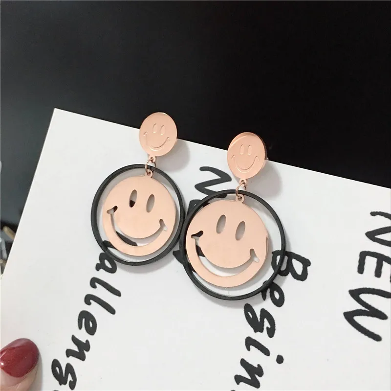 Stainless Steel Jewelry Women Love Heart Abstract Human Face Earrings Happy Smiley Face Earrings, Silver, gold, rose gold color
Stainless Steel Jewelry Women Love Heart Abstract Human Face Earrings Happy Smiley Face Earrings, Silver, gold, rose gold color