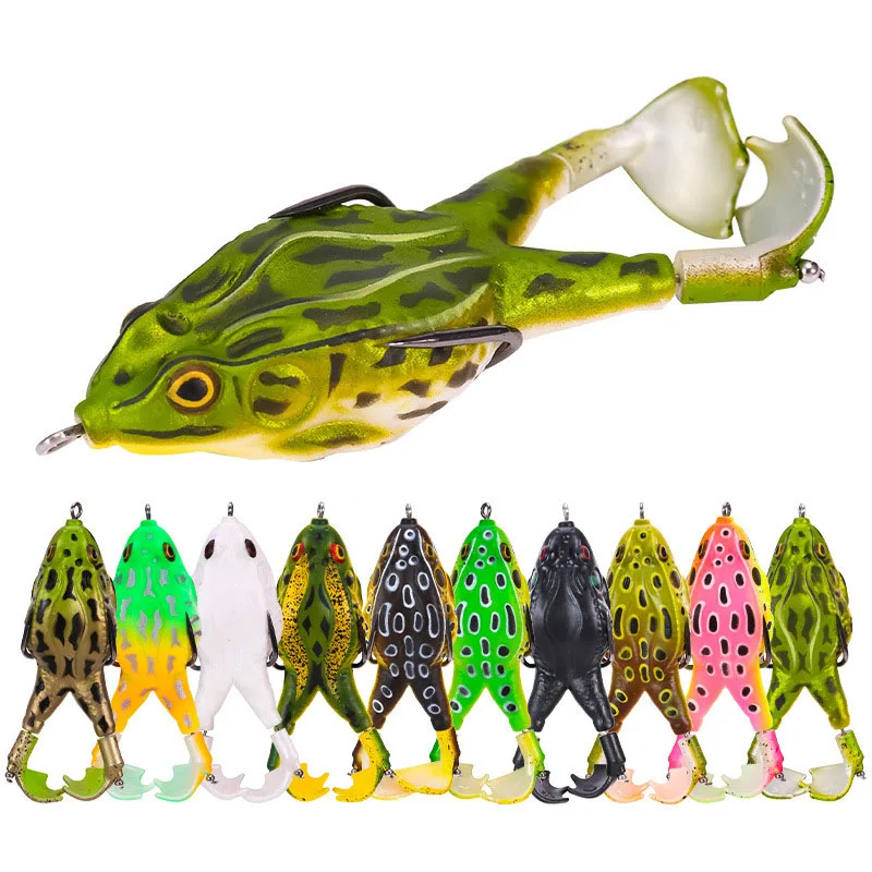 Topwater double rotation leg soft thunder frog fishing hooked RE08 whopper plopper snakehead New Pesca With Soft Rotating Tail
Topwater double rotation leg soft thunder frog fishing hooked RE08 whopper plopper snakehead New Pesca With Soft Rotating Tail