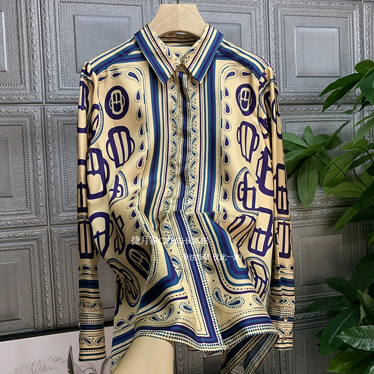 Chiffon shirt women retro the spring of 2021 new lady Printed silk blouses, Yello/white/red/ customzied
Chiffon shirt women retro the spring of 2021 new lady Printed silk blouses, Yello/white/red/ customzied