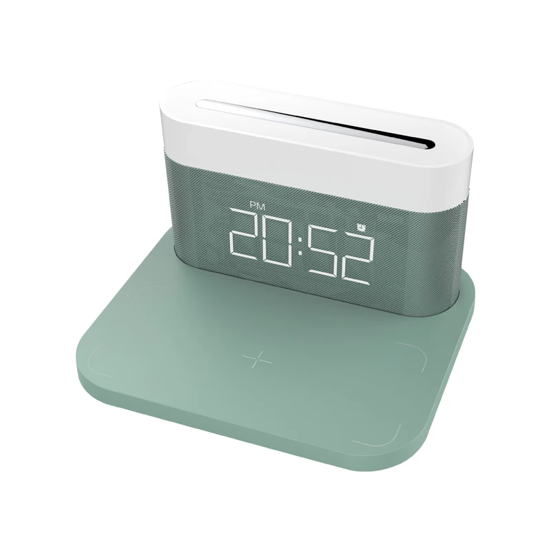10W Fast Qi phone Wireless Charging LED Digital Display Alarm Clock Wireless Charger
10W Fast Qi phone Wireless Charging LED Digital Display Alarm Clock Wireless Charger