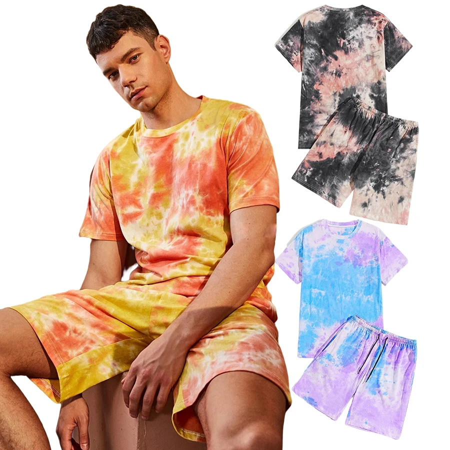 wholesale casual sport men printing tie dye two piece short sweatshirt joggers suits set, Tie dye blue,orange,blue or oem
wholesale casual sport men printing tie dye two piece short sweatshirt joggers suits set, Tie dye blue,orange,blue or oem