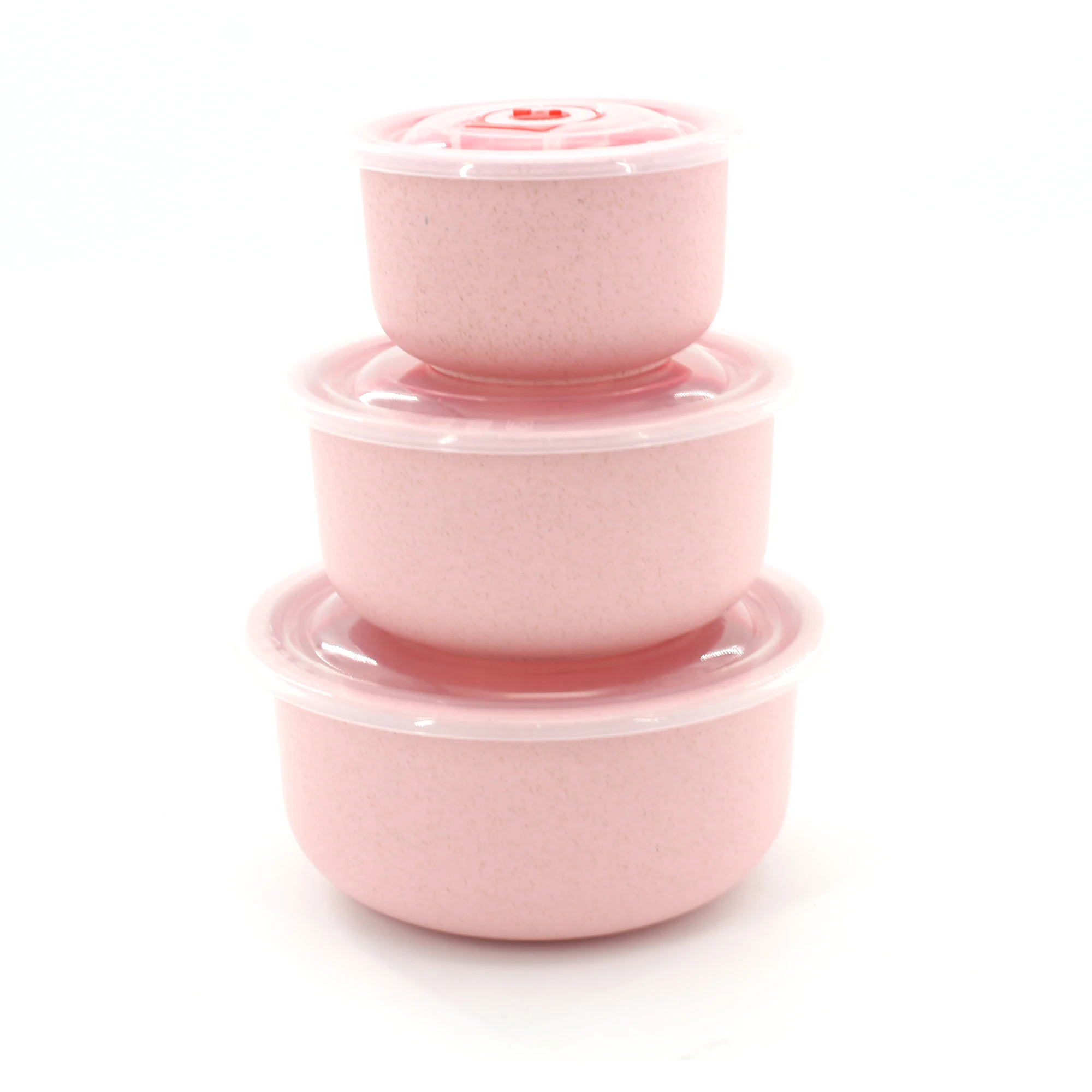 3PCS Eco Friendly Portable Wheat Straw Plastic Food Containers Biodegradable Lunch Box Set for Kitchen and Outdoor, Light pink
3PCS Eco Friendly Portable Wheat Straw Plastic Food Containers Biodegradable Lunch Box Set for Kitchen and Outdoor, Light pink