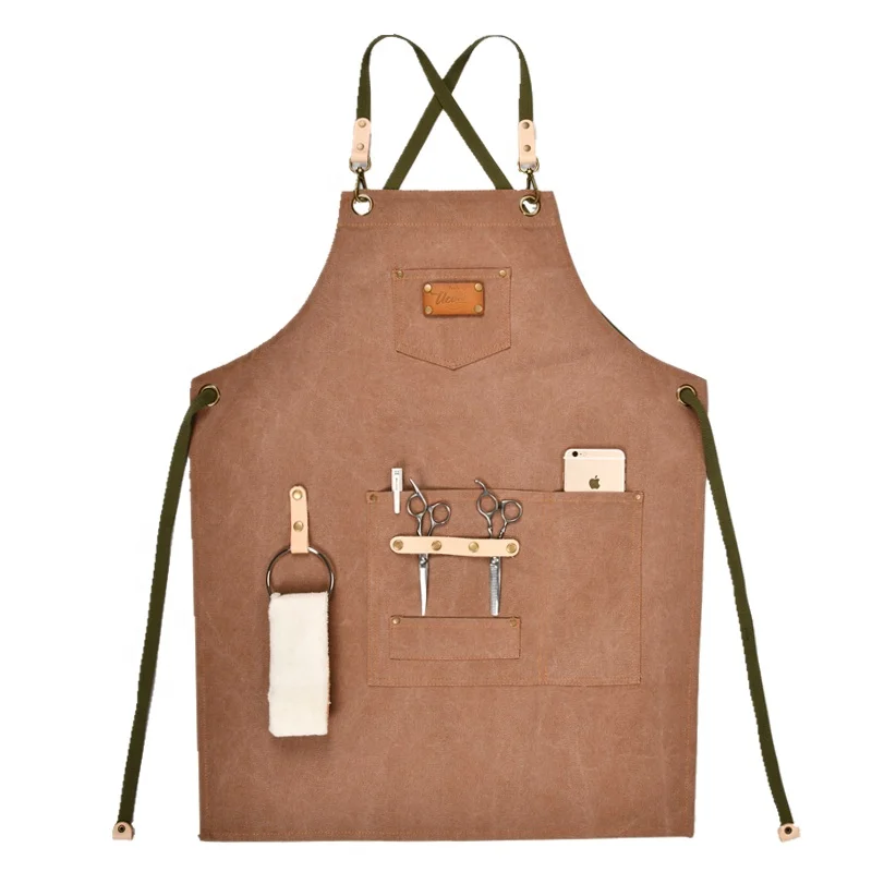 Barista apron washable canvas apron work apron fashion hanging towel tool pocket antifouling waiter overalls custom logo
Barista apron washable canvas apron work apron fashion hanging towel tool pocket antifouling waiter overalls custom logo