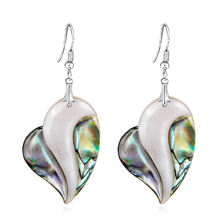 Latest Shell Jewelry Custom Girls Heart Earrings Colorful Natural Abalone Shell Hook Dangle Earrings For Women, As picture
Latest Shell Jewelry Custom Girls Heart Earrings Colorful Natural Abalone Shell Hook Dangle Earrings For Women, As picture