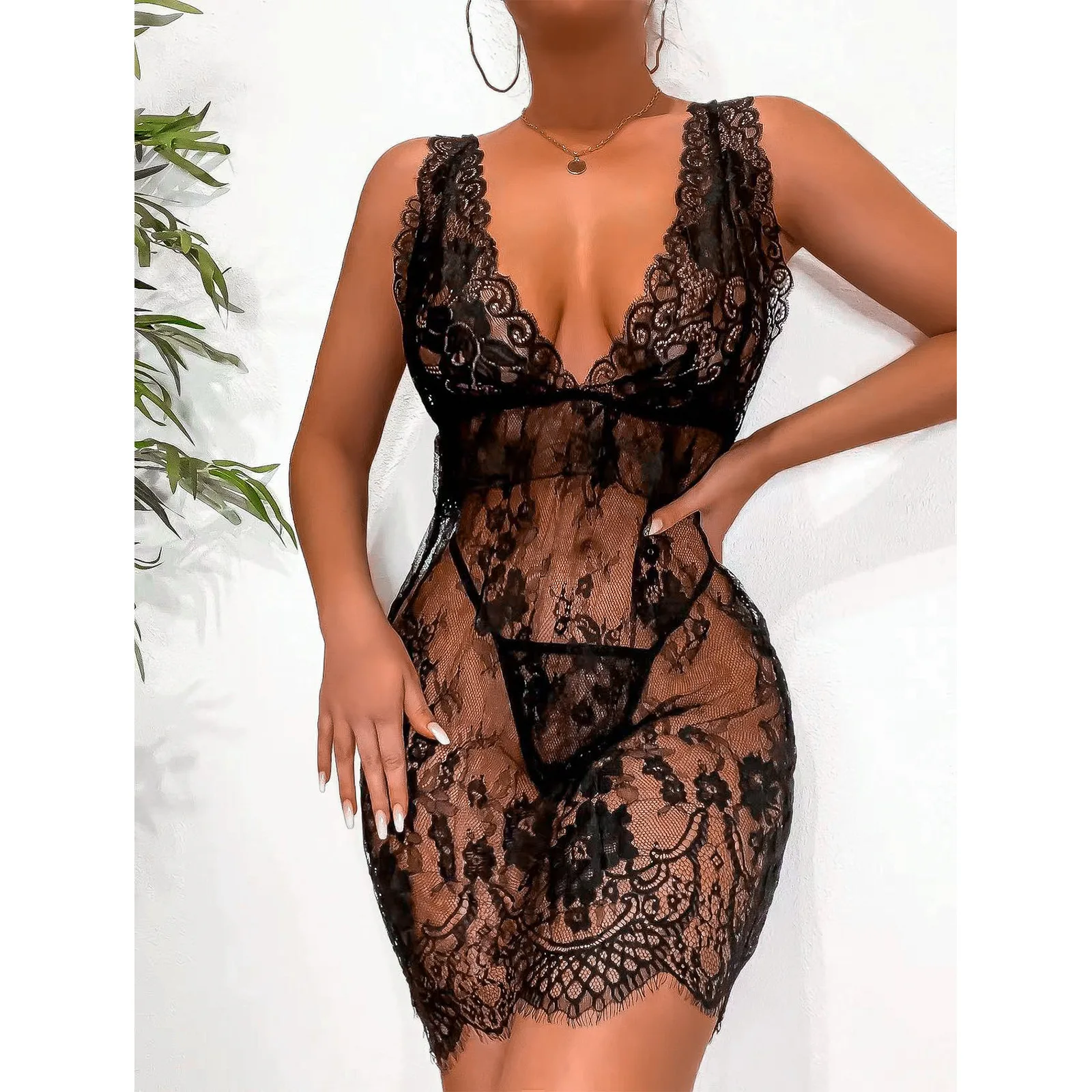 Sexy Lingerie Lace Dress Halter Sexy Backless Underwear V-neck Lingerie Sexy Hot Erotic Babydoll Women Plus Size Beach Dress, Vestidos de fiesta mujer
Sexy Lingerie Lace Dress Halter Sexy Backless Underwear V-neck Lingerie Sexy Hot Erotic Babydoll Women Plus Size Beach Dress, Vestidos de fiesta mujer
