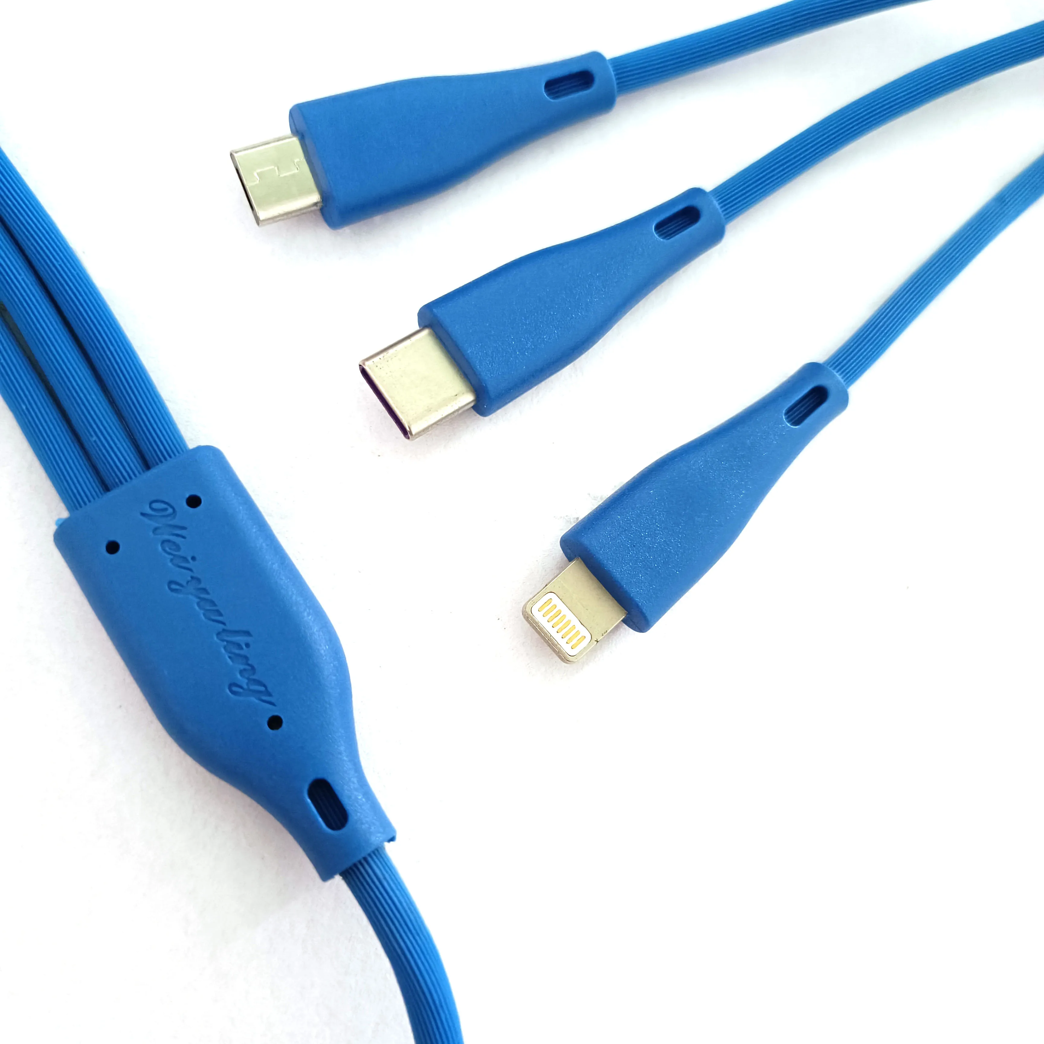 Factory Price 3 in 1 USB Phone Charging Data Cable Wire Micro USB Type-c Charger Fast Quick Mobile Phones, Red blue white
Factory Price 3 in 1 USB Phone Charging Data Cable Wire Micro USB Type-c Charger Fast Quick Mobile Phones, Red blue white