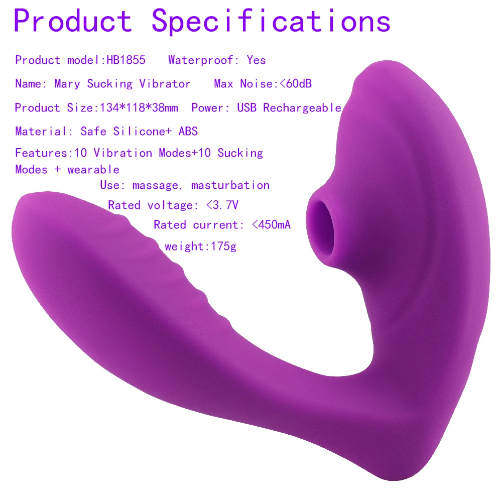Vagina Sucking Vibrator 10 Speeds Vibrating Sucker Oral Sex Suction Clitoris Stimulation Female Masturbation Sex Toys For Women